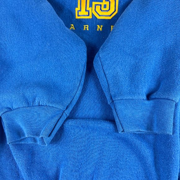 VTG Y2K NFL St Louis Rams Kurt Warner Sweatshirt Extra Large Blue Faded Crewneck - Picture 6 of 14